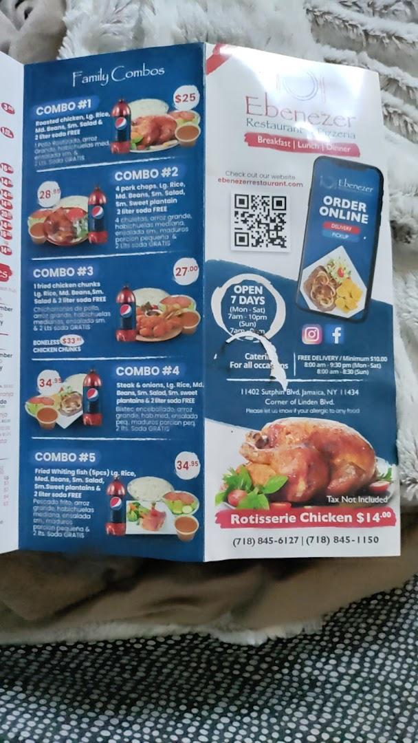 Ebenezer Restaurant & Pizzeria Menu image 1